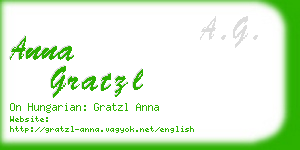anna gratzl business card